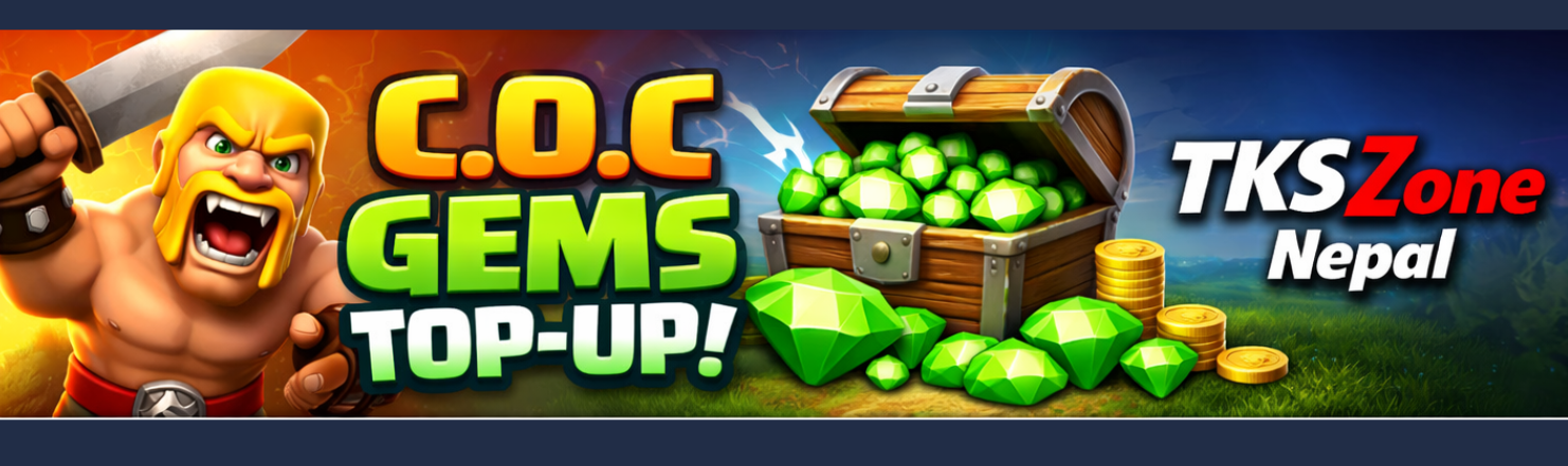 buy coc gems from tkszone nepal esewa